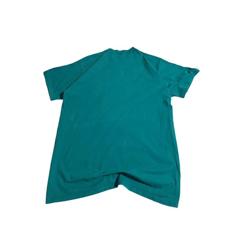 Vintage Russell Athletic Iowa Gram Floral T Shirt Teal Single Stitch USA Mens L - Picture 4 of 8